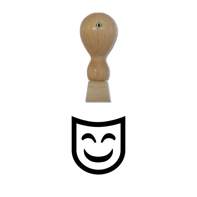 Produktbild: Maske - Holzstempel für Bonuskarten, Rabattkarten, Treuekarten etc. - 038