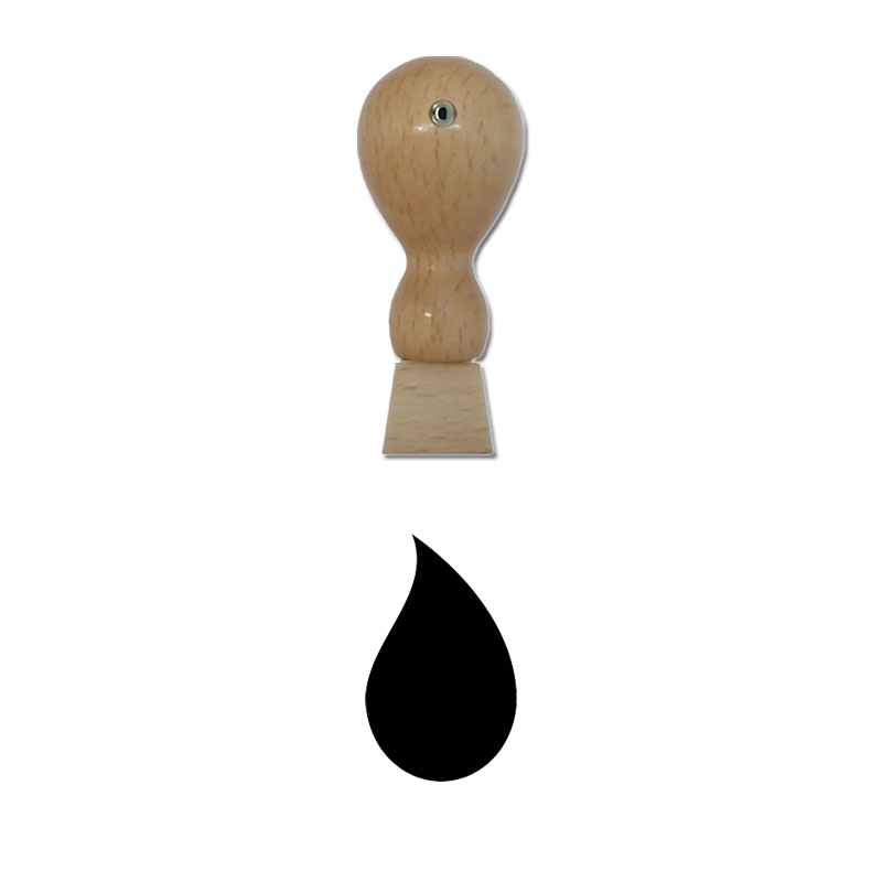 Produktbild: Tropfen - Holzstempel für Bonuskarten, Rabattkarten, Treuekarten etc. - 085