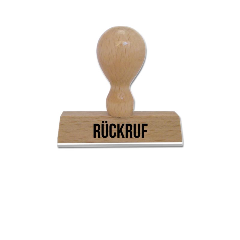 Produktbild: RÜCKRUF - Textstempel aus Holz