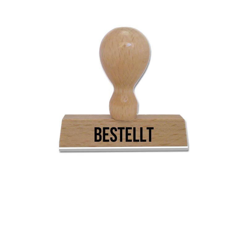 Produktbild: BESTELLT - Textstempel aus Holz