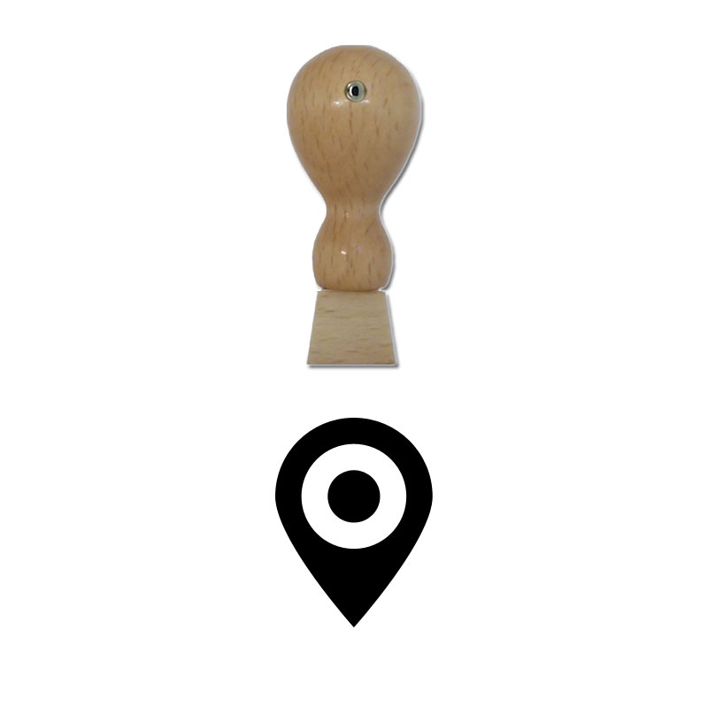 Produktbild: Ortung - Holzstempel für Bonuskarten, Rabattkarten, Treuekarten etc. - 100