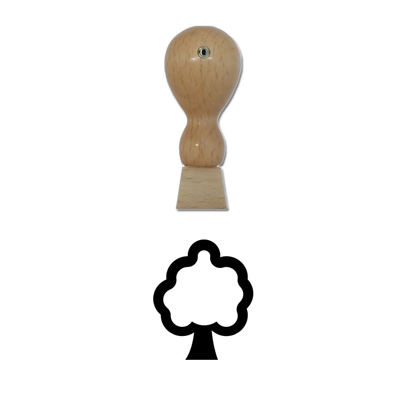 Produktbild: Baum - Holzstempel für Bonuskarten, Rabattkarten, Treuekarten etc. - 046