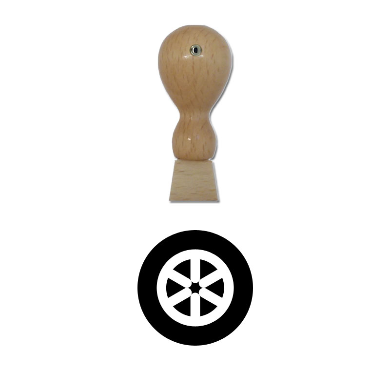 Produktbild: Rad - Holzstempel für Bonuskarten, Rabattkarten, Treuekarten etc. - 045