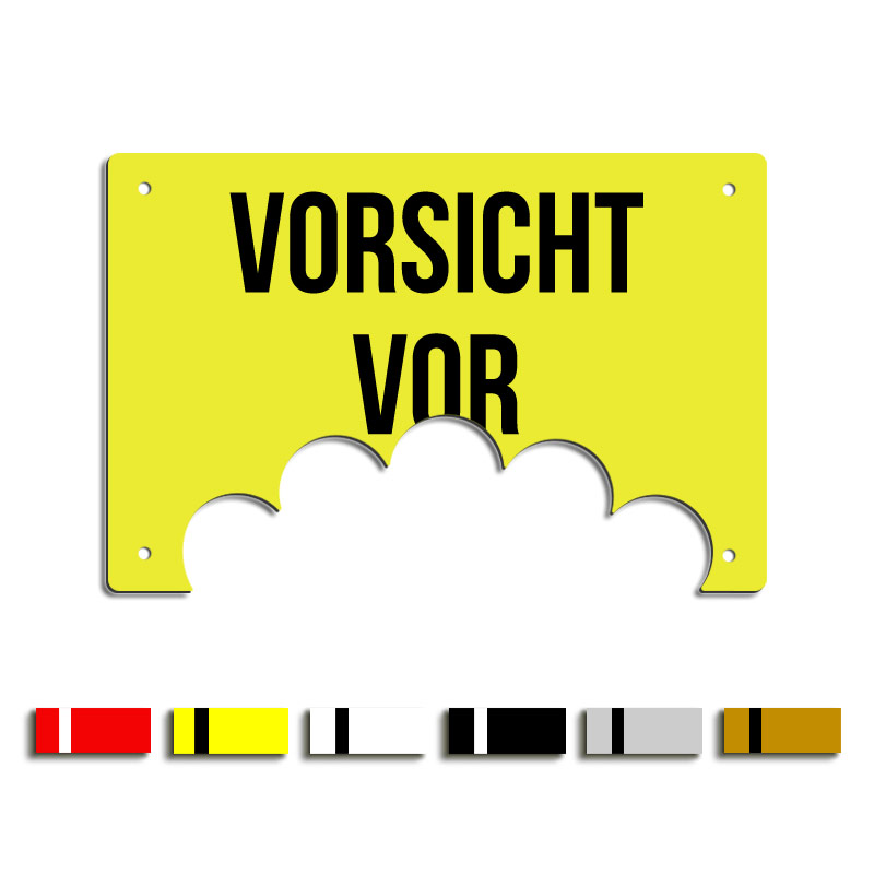 Produktbild: Vorsicht vor ... (Abgebissenes Schild)
