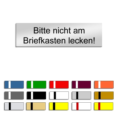 Produktbild: Bitte nicht am Briefkasten lecken! - 70x20mm