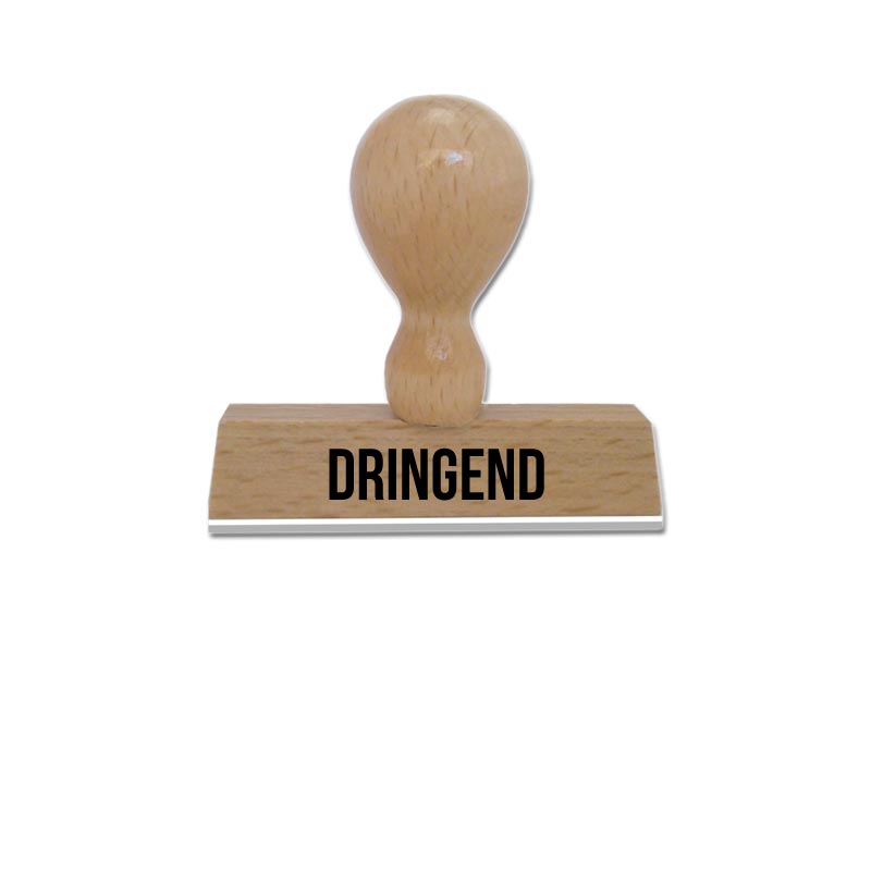Produktbild: DRINGEND - Textstempel aus Holz