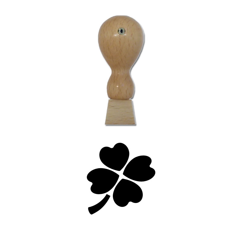 Produktbild: Kleeblatt - Holzstempel für Bonuskarten, Rabattkarten, Treuekarten etc. - 051